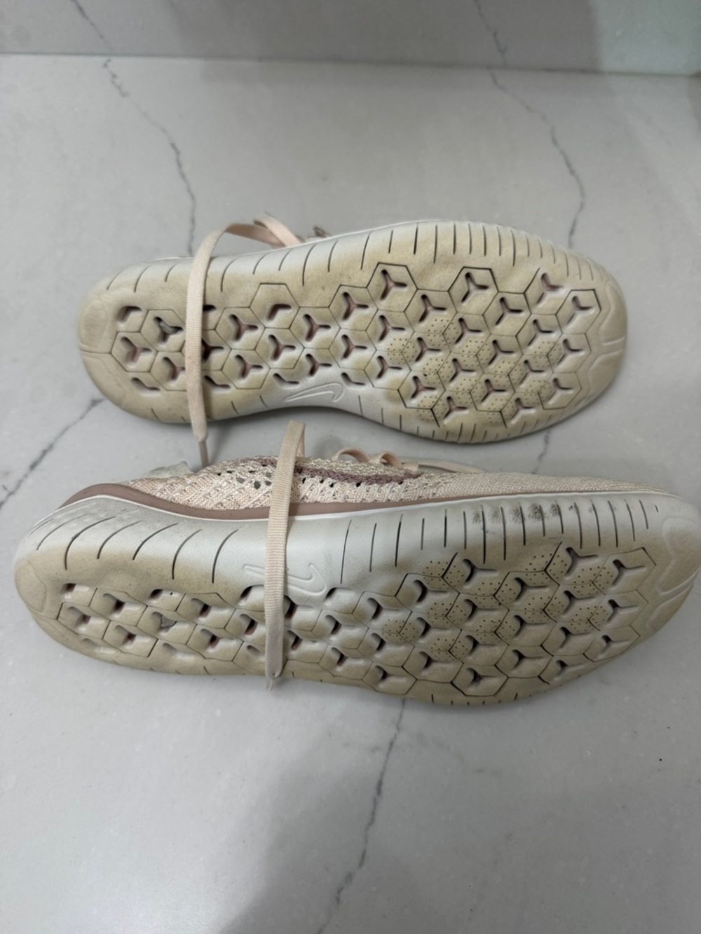 Nike Women’s Flyknit Sneakers - Pale Blush Pink - Picture 2 of 4